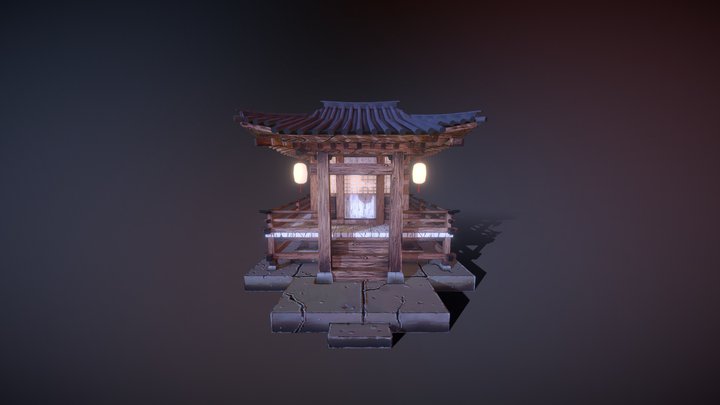 Chinese Shrine 3D Model