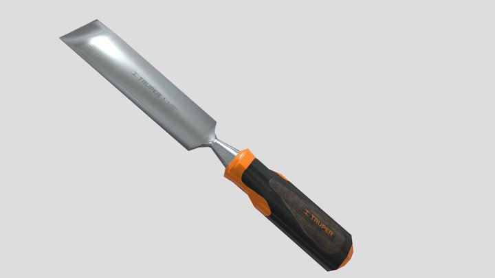 Low-poly Chisel 3D Model