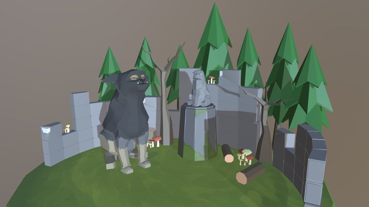 Monster Shrine 3D Model