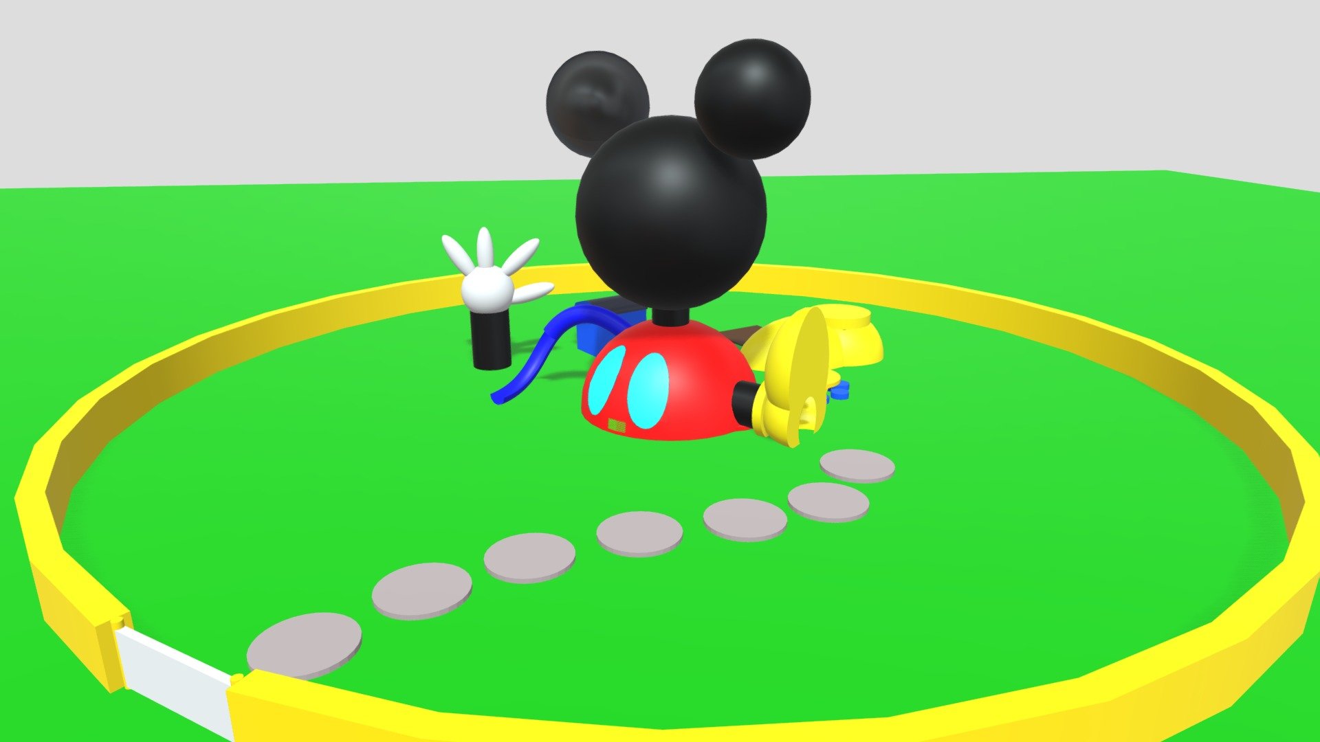 The Mickey Mouse Clubhouse - Download Free 3D model by Basic 3D  (@RandomItemsandstuff) [ffa5a54]