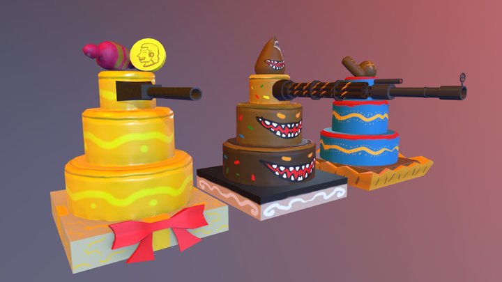 Candycorn Shooter Upgrades 3D Model