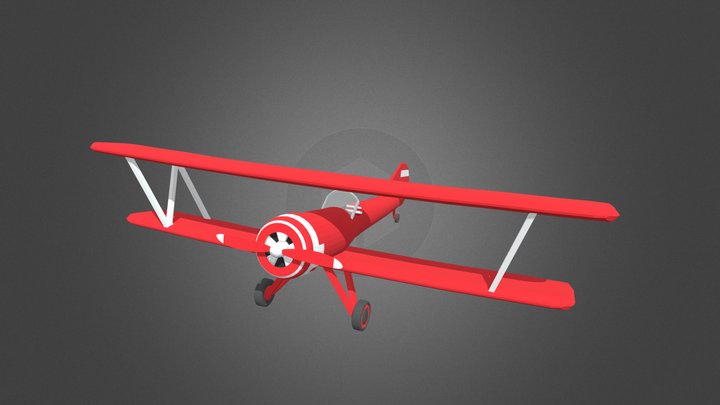 Bi - Plane_v1_BlueEmerald3D 3D Model