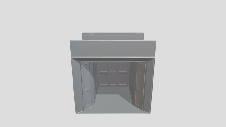 modern elevator interior 3D Model