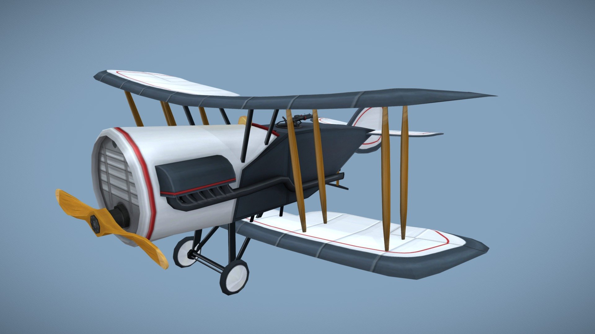 Stylized Bristol F2B Fighter - Download Free 3D model by Thomas ...