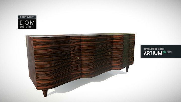 Cabinet Wave - Dom Edizioni 3D Model