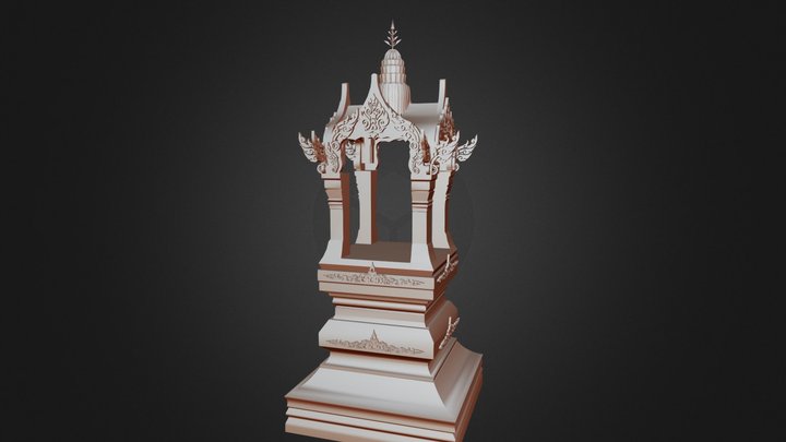 Thai Phra Phrom Shrine 3D Model