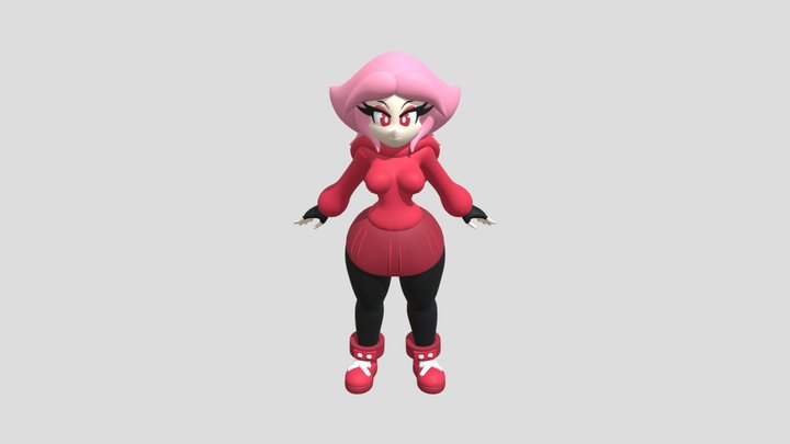 Julie Hoodie Off 3D Model