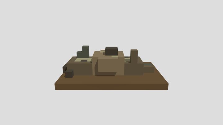 Savanna Driftwood - Voxel 32x32 – Modello 3D gratuito STL