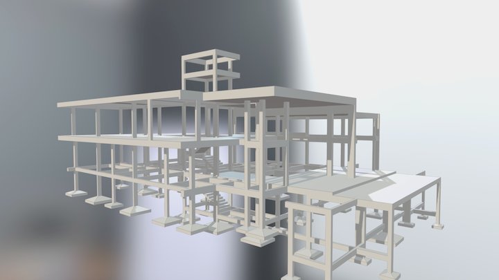 Estrutural de residencia 3 3D Model