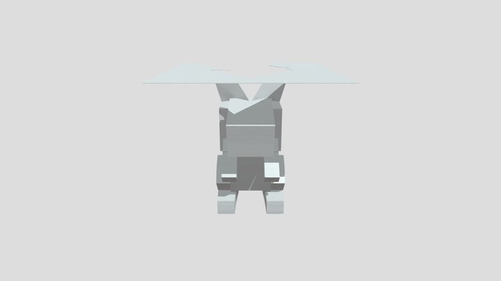 pixelated squirrel character 3D Model