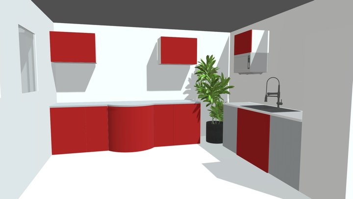 Implantation cuisine 3D Model
