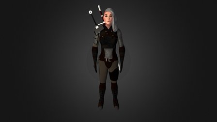 Witcher Female 3D Model