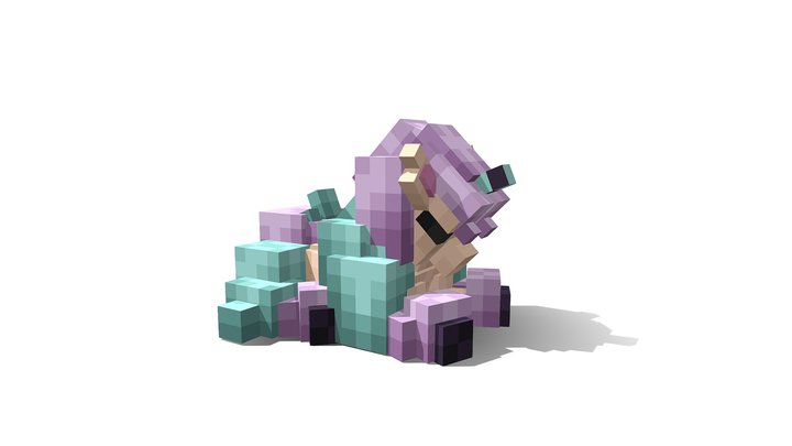 Galarian ponyta plushie 3D Model