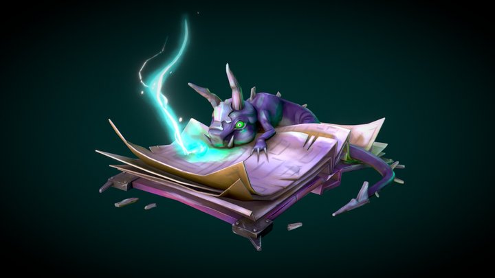 Necromancer's Dragon | Stylized Creation 3D Model