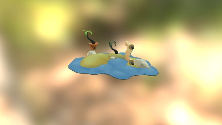 HoloLens Island 3D Model