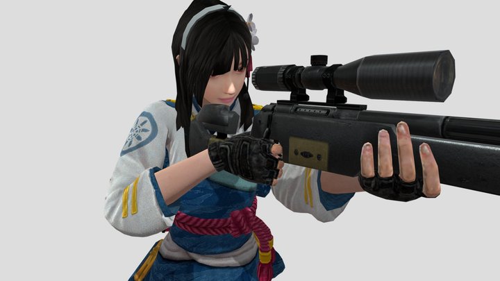 Sakura.M (PBR) 3D Model