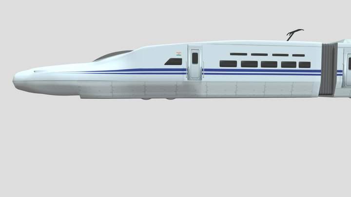 Bullet Train 3D Model