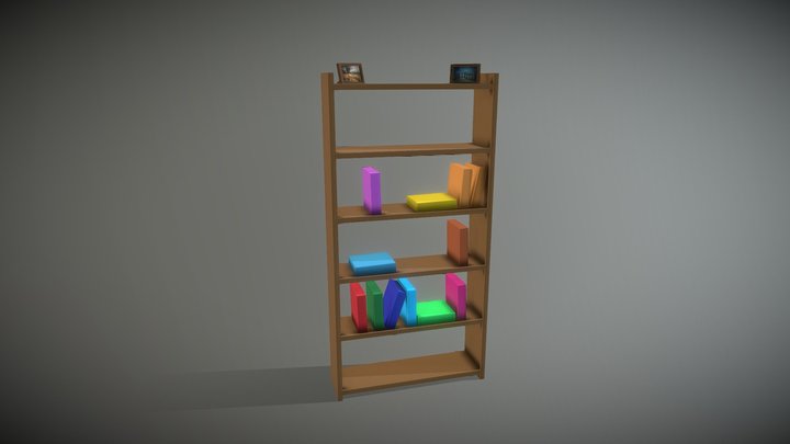 Lowpoly Shelf – Modelo 3D gratuito STL