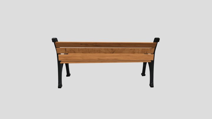 Park Bench Final 3D Model