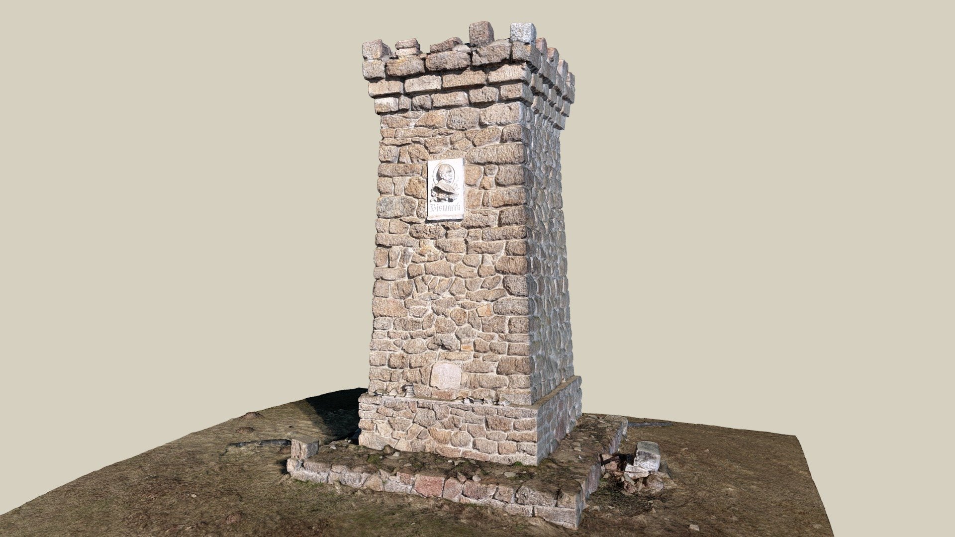 Bismarckturm — Sketchfab embed 3D viewer
