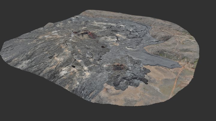 Geldingadalir craters - digital twin 3D Model