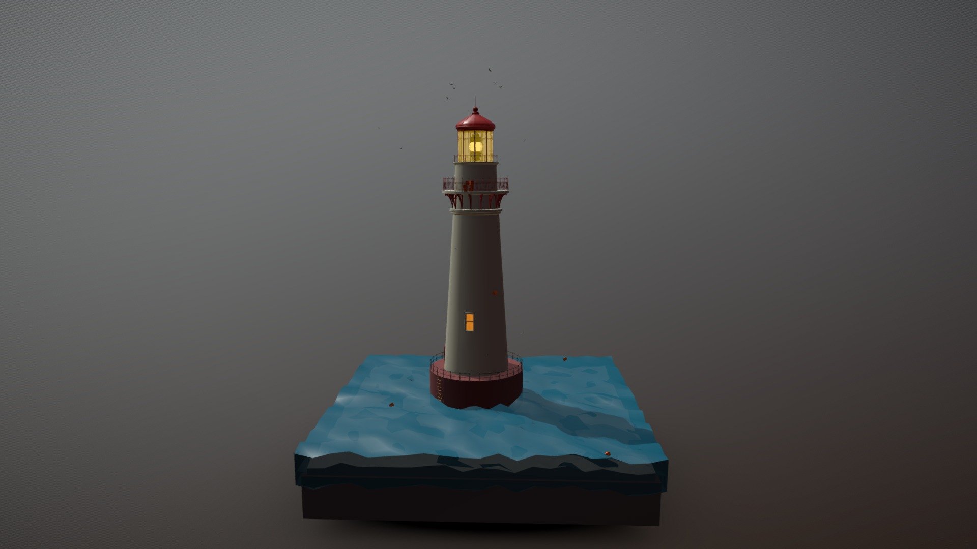 Pilsumer Lighthouse, Shipyard, бумажная модель маяка масштаб 