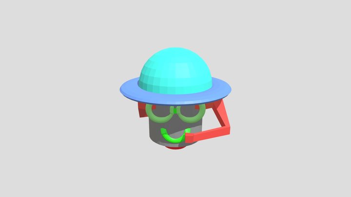 Robot Low Poly 3D Model