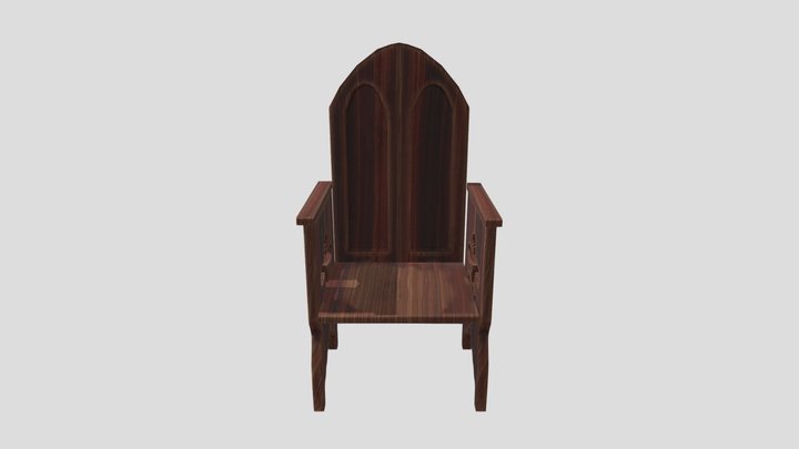 finish_gothic_chair 3D Model