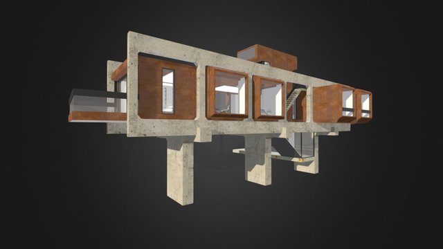 1406 Beach house 3D Model