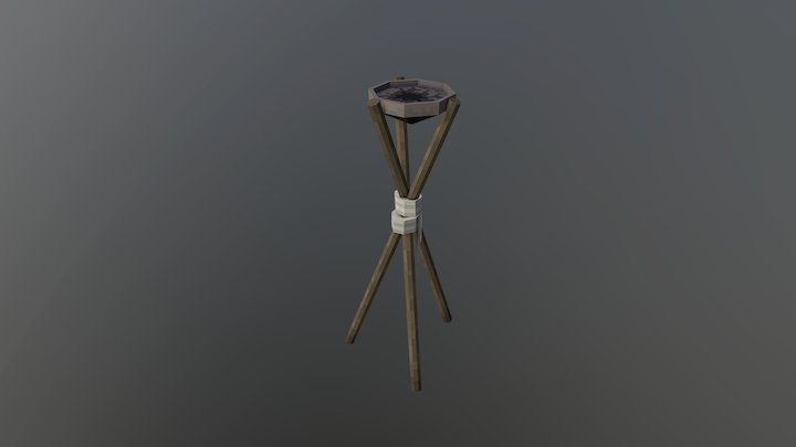 Queen's Meadow Brazier 3D Model