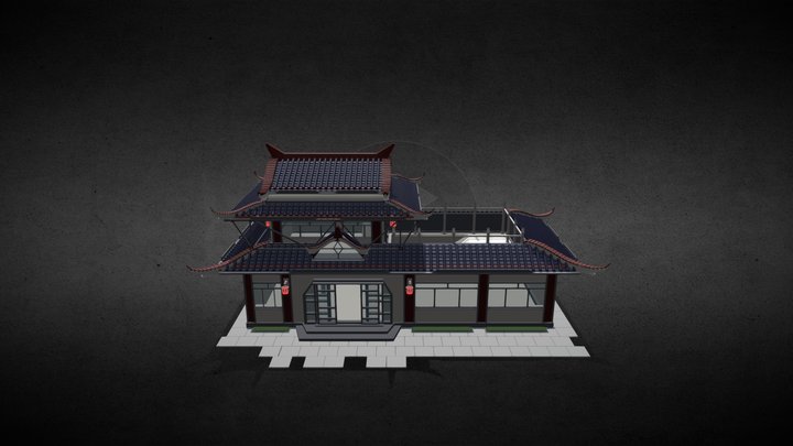 BIG HOUSE in CHINA STYLE 3D Model
