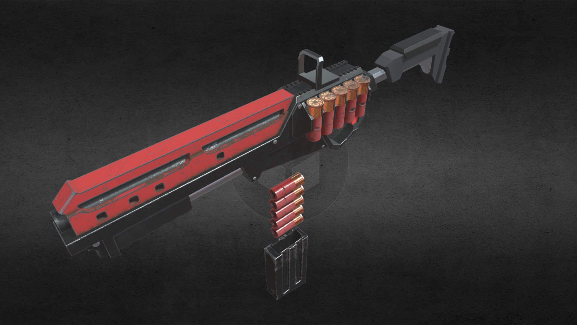 Shot Gun Download Free 3D model by Sergey Yaushev (Seregajohn