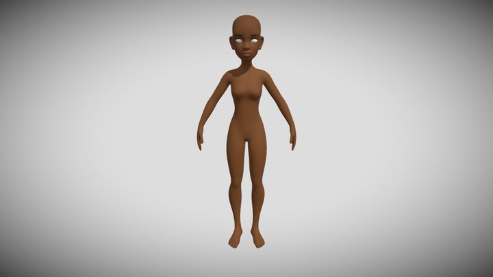 Stylized Human Base Mesh 3D Model