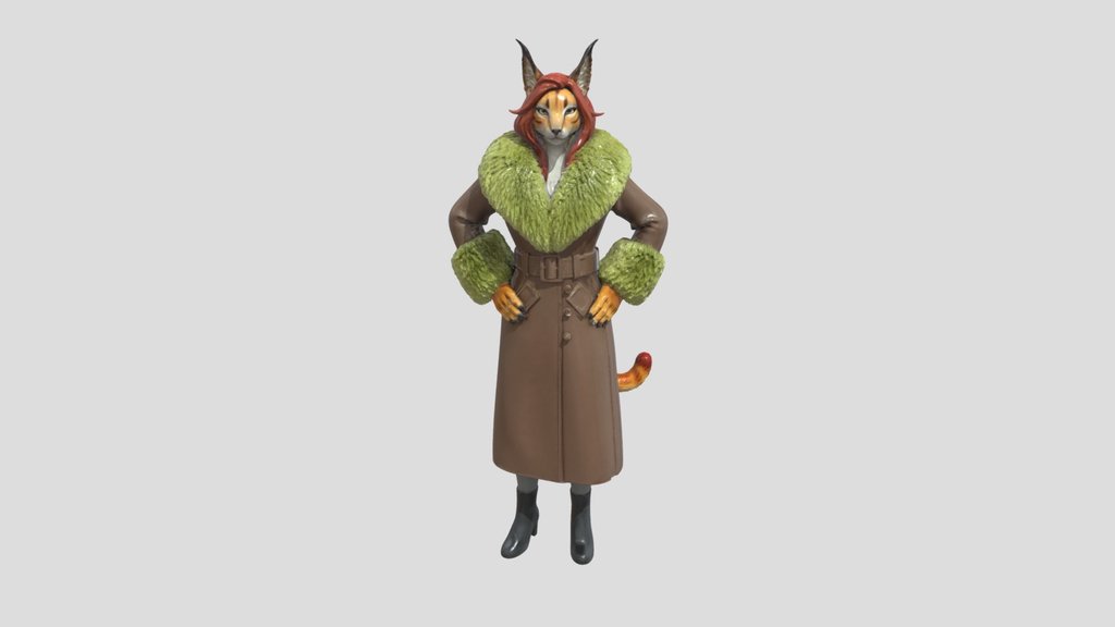 Elegant Caracal Woman