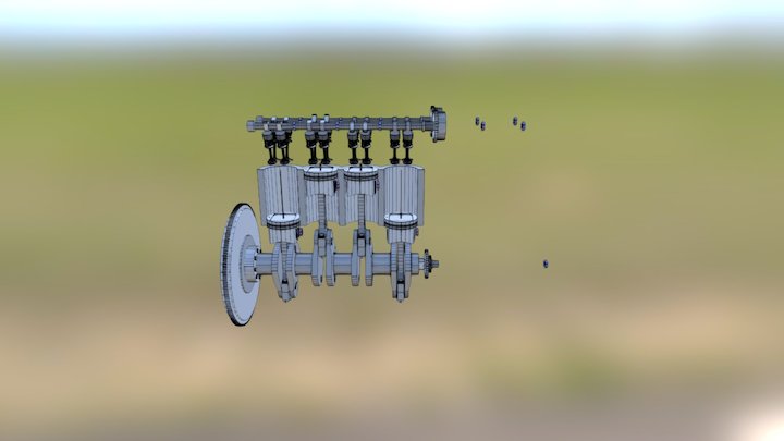 Equipo Motor Animado 3D Model