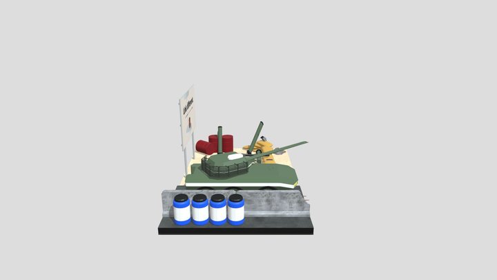 finished Diorama 3D Model