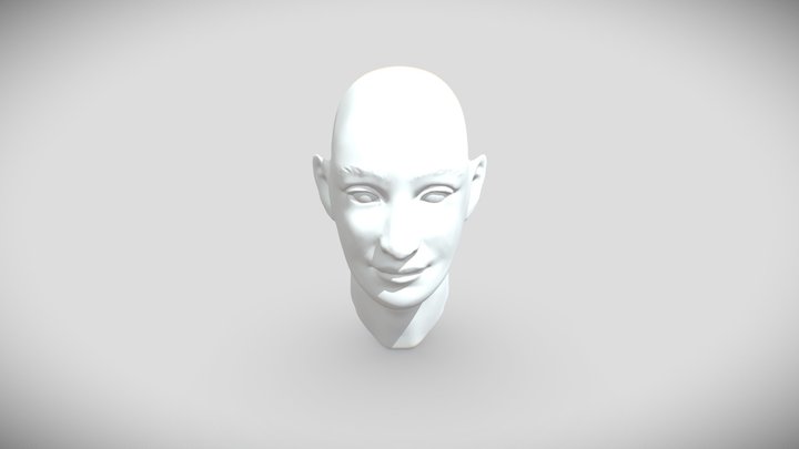 Head 1 Sculpt (female) 3D Model