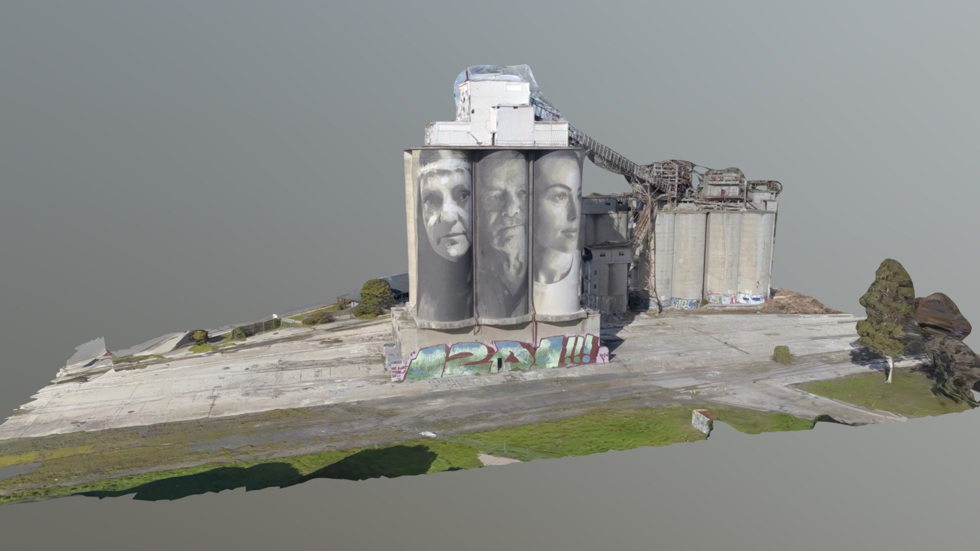 Fyansford Silos Geelong 3D model by Domenico
