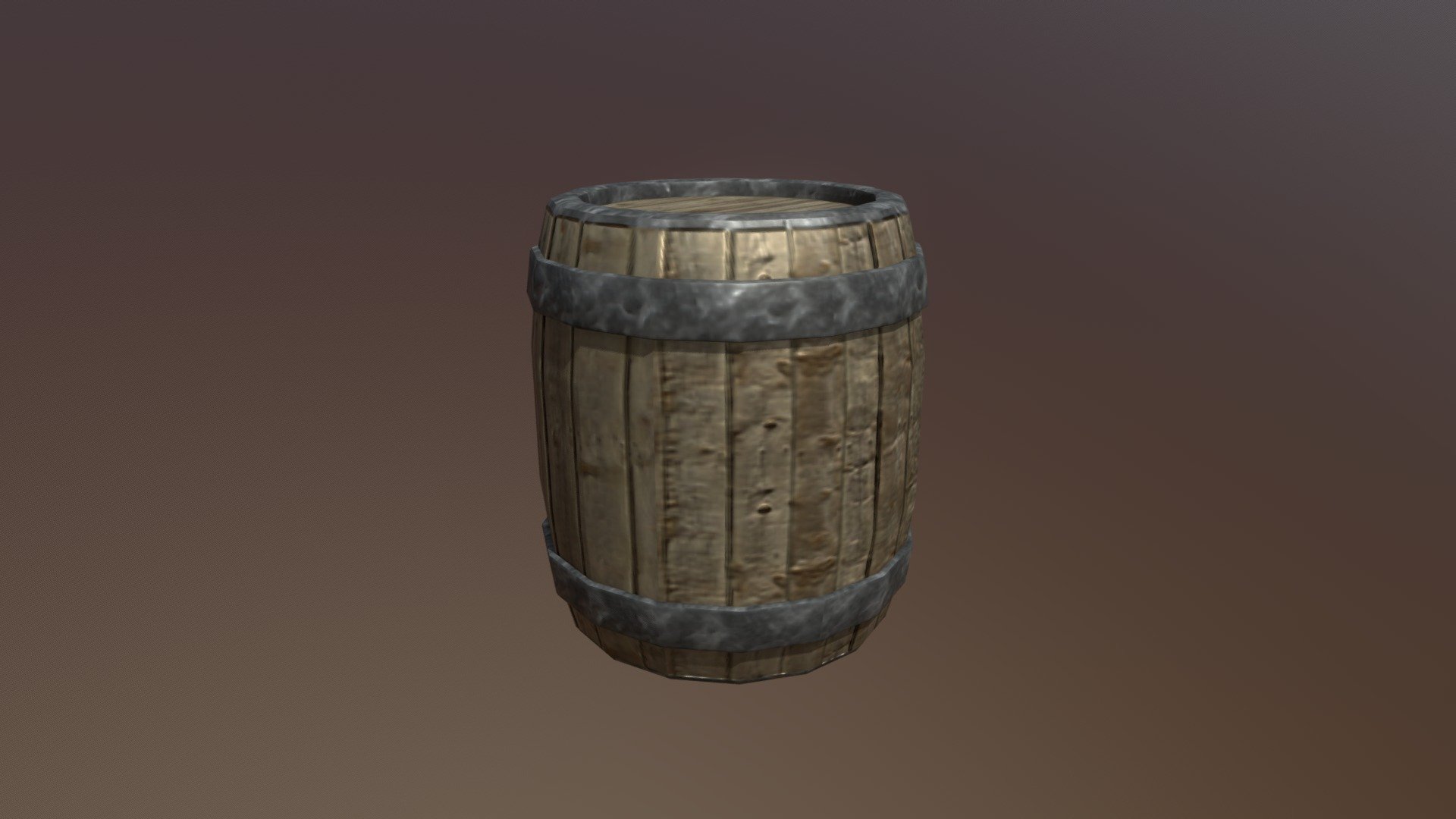 Simple Wooden Barrel