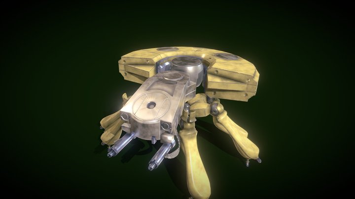 Spider Tank Ghost in the Shell 3D Model