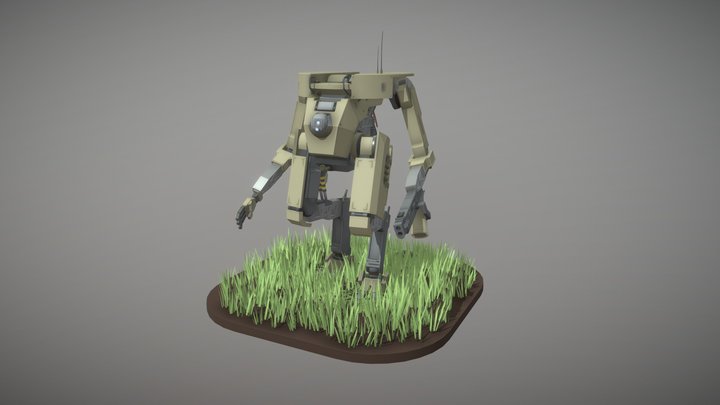 Combat robot 3D Model