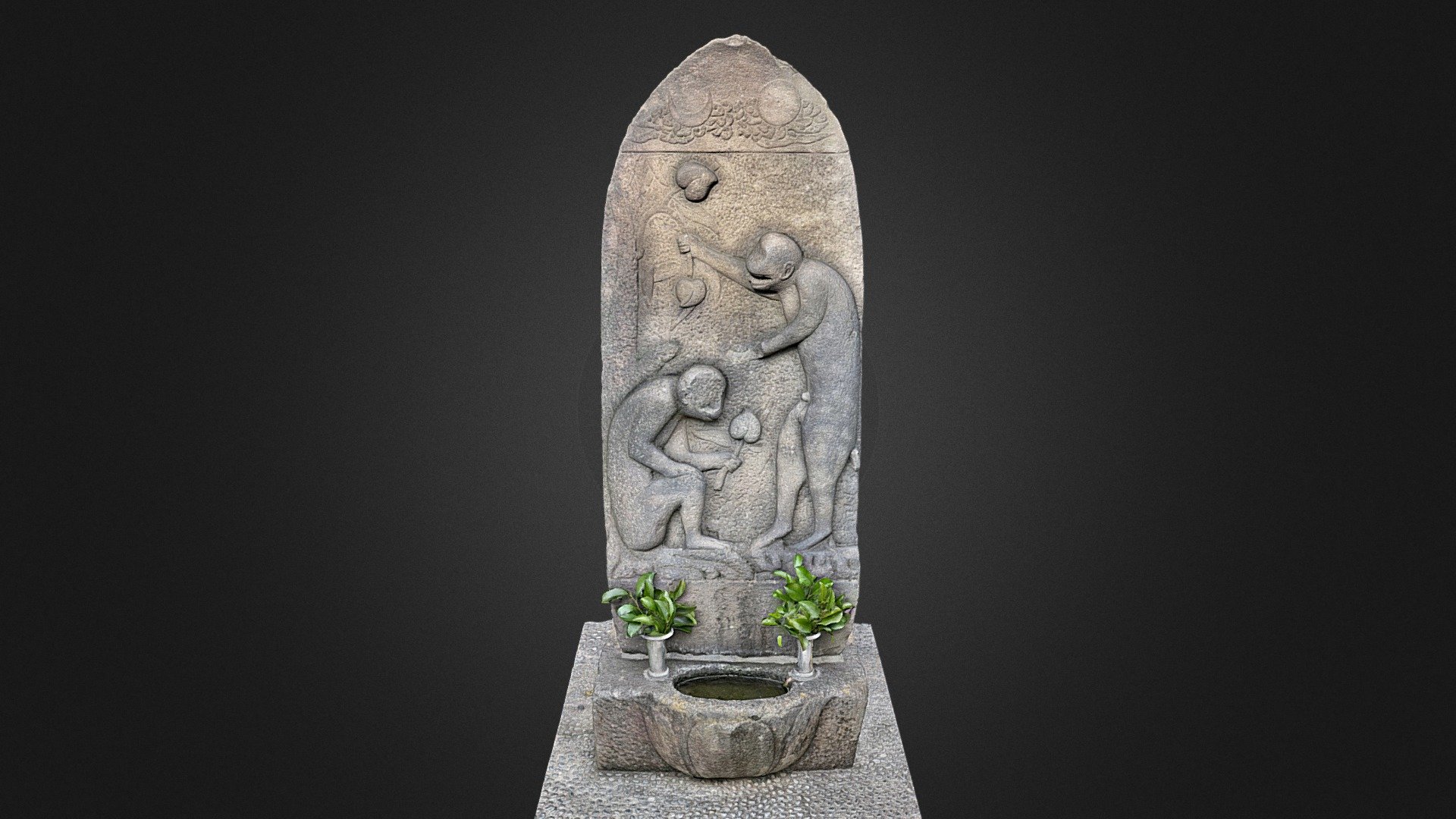 庚申塔（東京都新宿区筑土八幡町2丁目1番 筑土八幡神社）