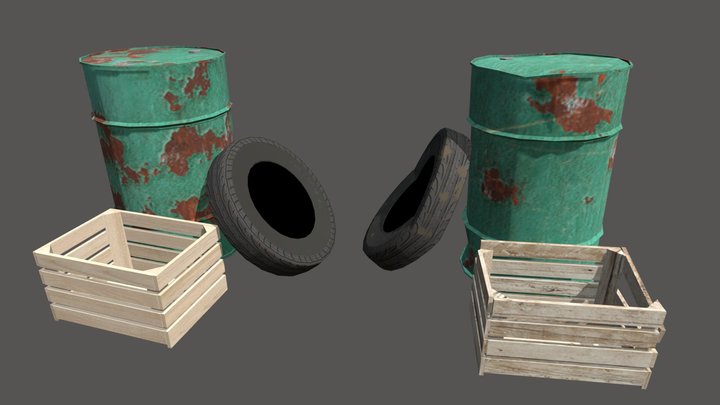3 Simple Props - By The Ocean 3D Model