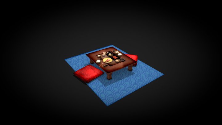 Japanese Dinner 3D Model