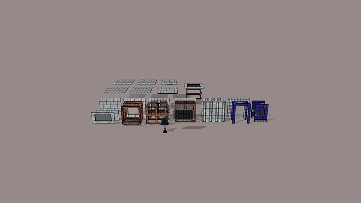 Modular Props 3D Model