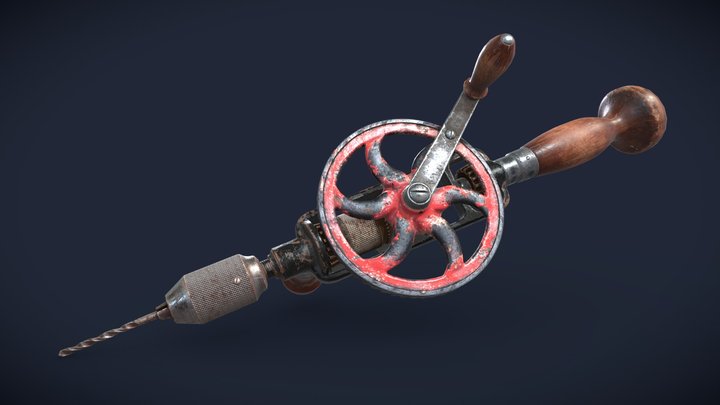 Miller Falls No.980 hand drill 3D Model