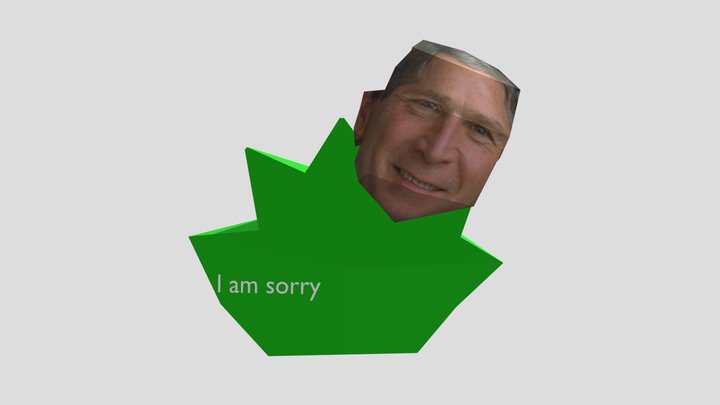 George W. Bush in a Bush 3D Model