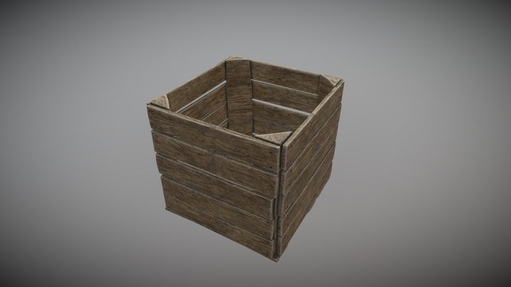 Wooden crate 3D Model