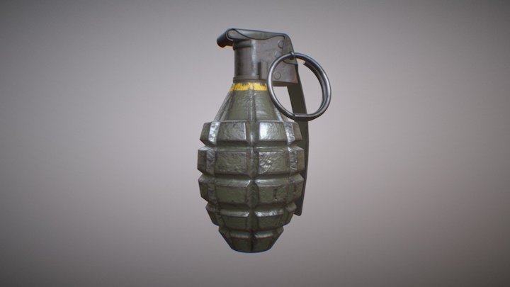 MK2 Grenade 3D Model