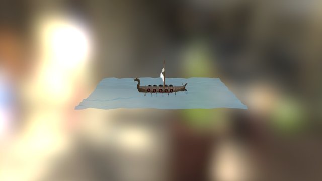 Barco Vikingo 3D Model